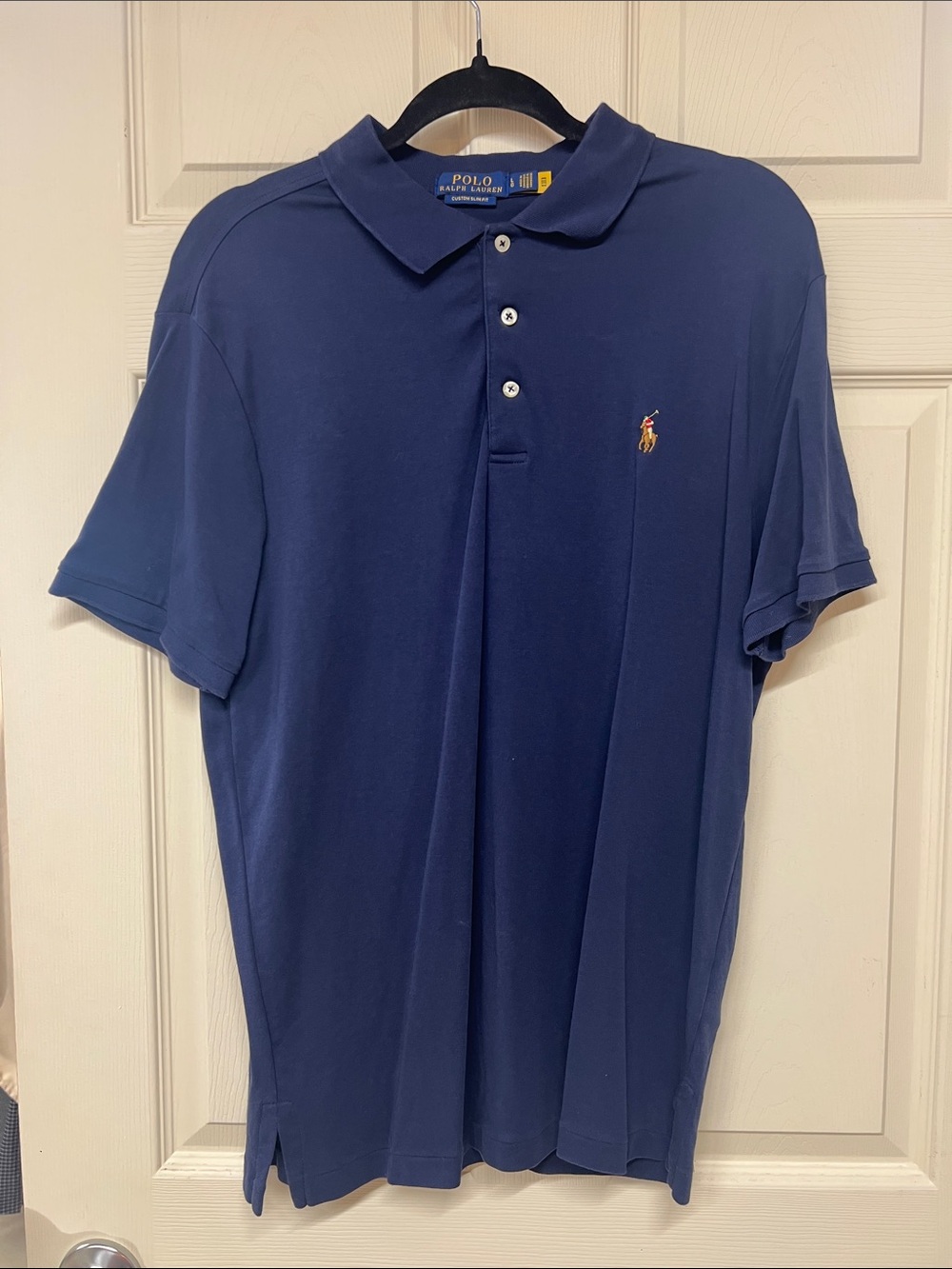 Polo by Ralph Lauren Navy Blue Short-Sleeve Polo with Embroidered Pony